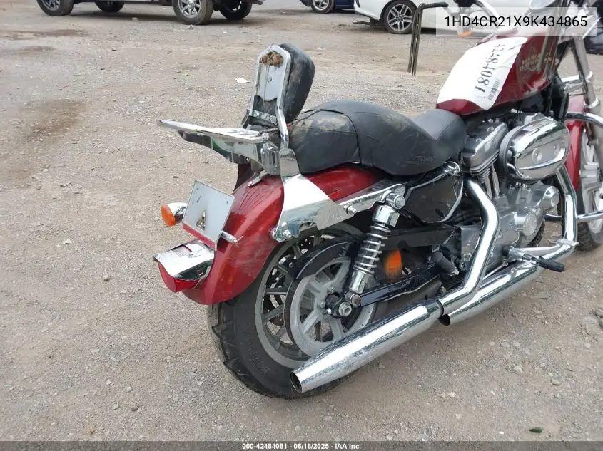 2009 Harley-Davidson Xl883 L VIN: 1HD4CR21X9K434865 Lot: 42484081