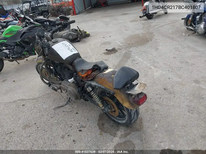 2011 Harley-Davidson Xl883 L VIN: 1HD4CR217BC401807 Lot: 41537639