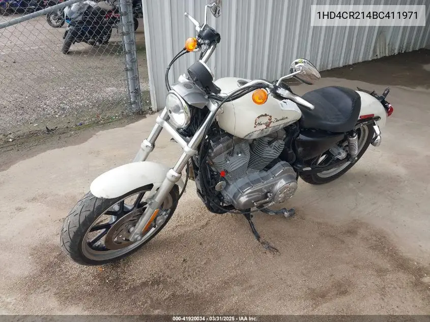 2011 Harley-Davidson Xl883 L VIN: 1HD4CR214BC411971 Lot: 41920034