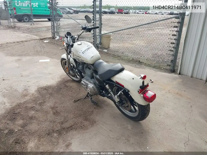 2011 Harley-Davidson Xl883 L VIN: 1HD4CR214BC411971 Lot: 41920034