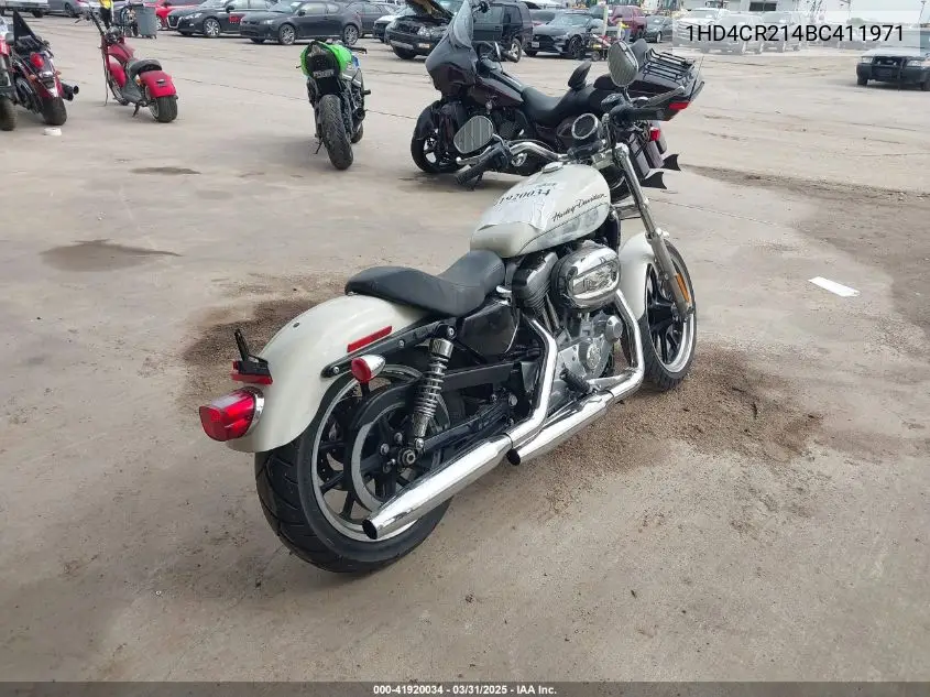 2011 Harley-Davidson Xl883 L VIN: 1HD4CR214BC411971 Lot: 41920034