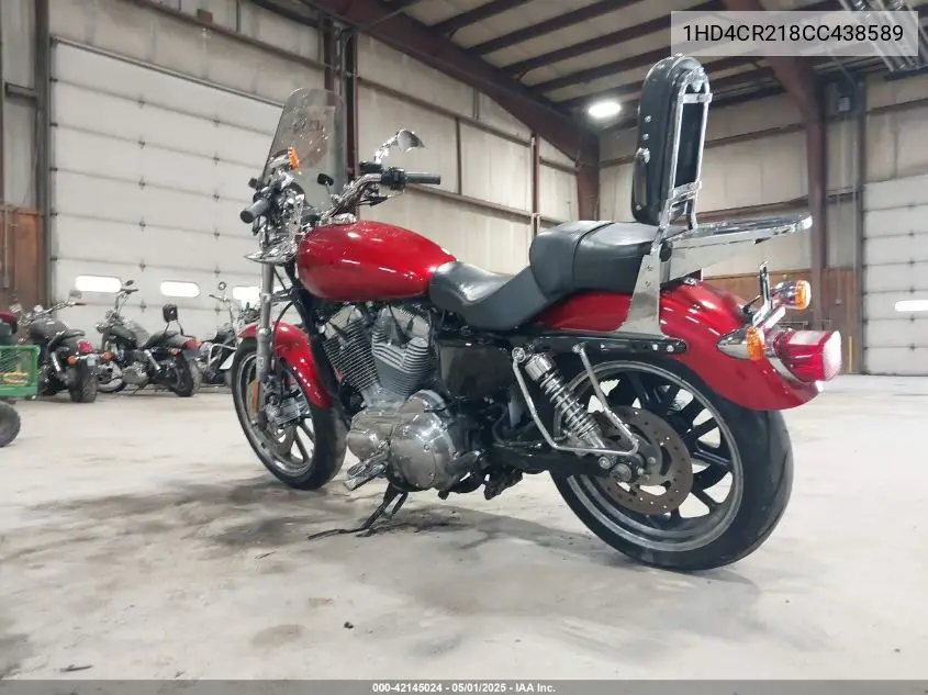 2012 Harley-Davidson Xl883 Superlow VIN: 1HD4CR218CC438589 Lot: 42145024