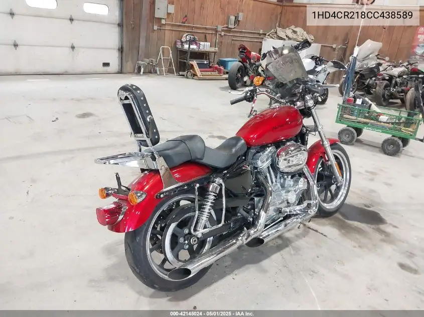 2012 Harley-Davidson Xl883 Superlow VIN: 1HD4CR218CC438589 Lot: 42145024