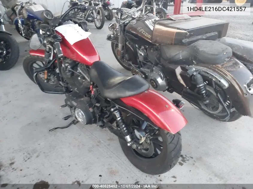 2013 Harley-Davidson Xl883 Iron 883 VIN: 1HD4LE216DC421557 Lot: 40525452