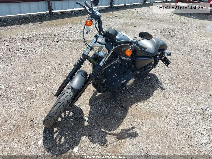2013 Harley-Davidson Xl883 Iron 883 VIN: 1HD4LE216DC450251 Lot: 42438685