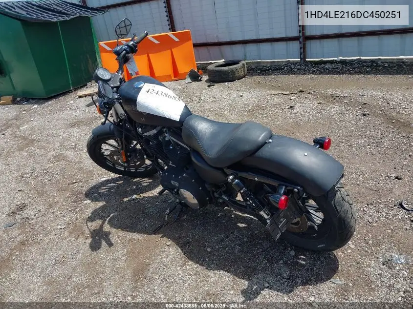 2013 Harley-Davidson Xl883 Iron 883 VIN: 1HD4LE216DC450251 Lot: 42438685