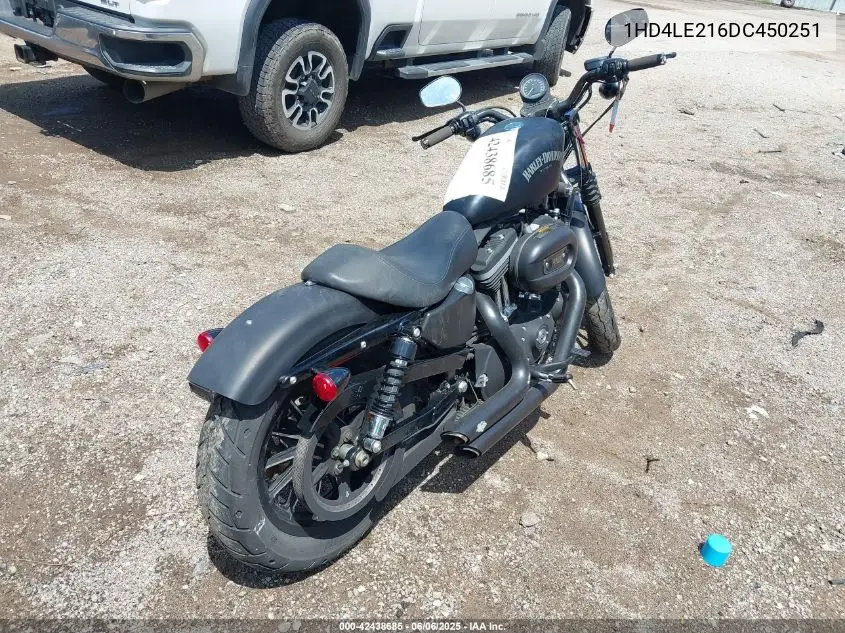 2013 Harley-Davidson Xl883 Iron 883 VIN: 1HD4LE216DC450251 Lot: 42438685