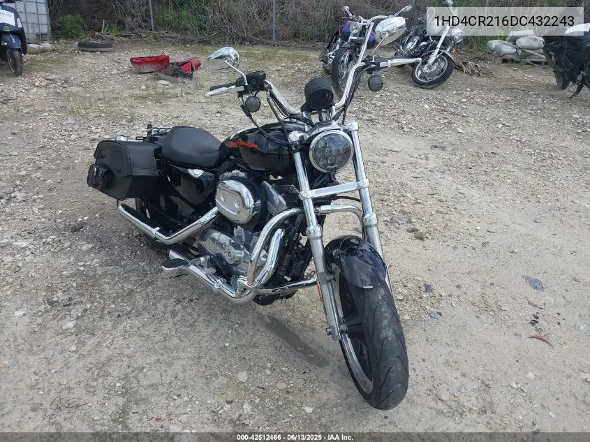 2013 Harley-Davidson Xl883 Superlow VIN: 1HD4CR216DC432243 Lot: 42512466