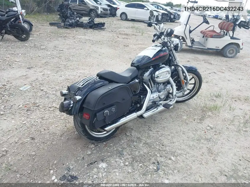 2013 Harley-Davidson Xl883 Superlow VIN: 1HD4CR216DC432243 Lot: 42512466