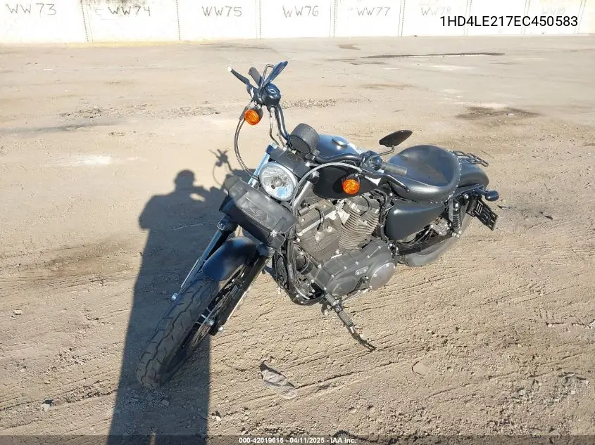 2014 Harley-Davidson Xl883 Iron 883 VIN: 1HD4LE217EC450583 Lot: 42019615