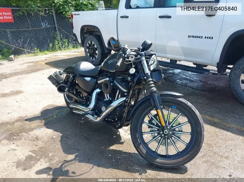 2014 Harley-Davidson Xl883 Iron 883 VIN: 1HD4LE217EC405840 Lot: 42448925