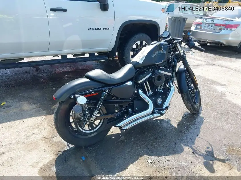 2014 Harley-Davidson Xl883 Iron 883 VIN: 1HD4LE217EC405840 Lot: 42448925