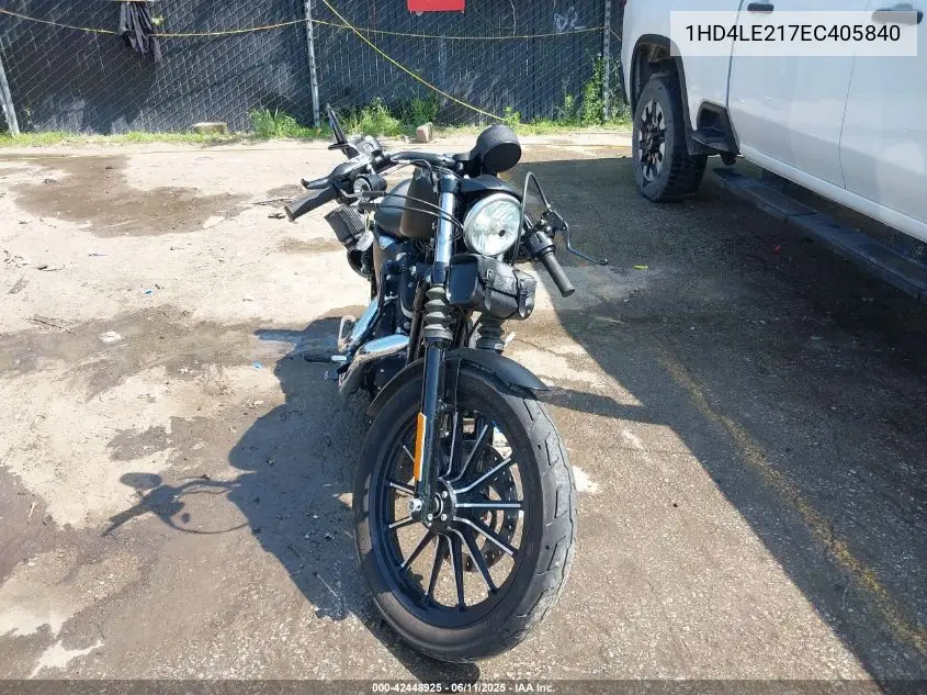 2014 Harley-Davidson Xl883 Iron 883 VIN: 1HD4LE217EC405840 Lot: 42448925