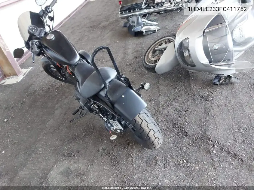 2015 Harley-Davidson Xl883 Iron 883 VIN: 1HD4LE233FC411752 Lot: 42030211