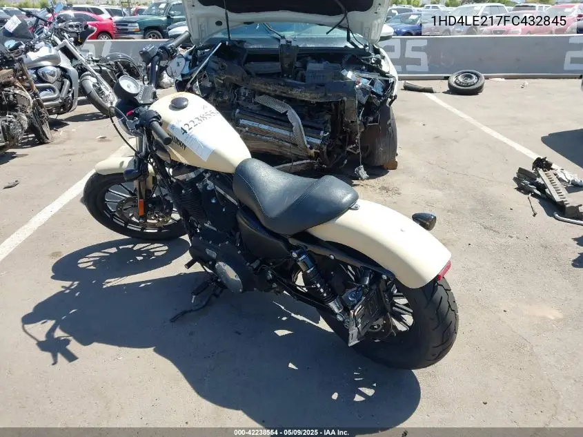2015 Harley-Davidson Xl883 Iron 883 VIN: 1HD4LE217FC432845 Lot: 42238554