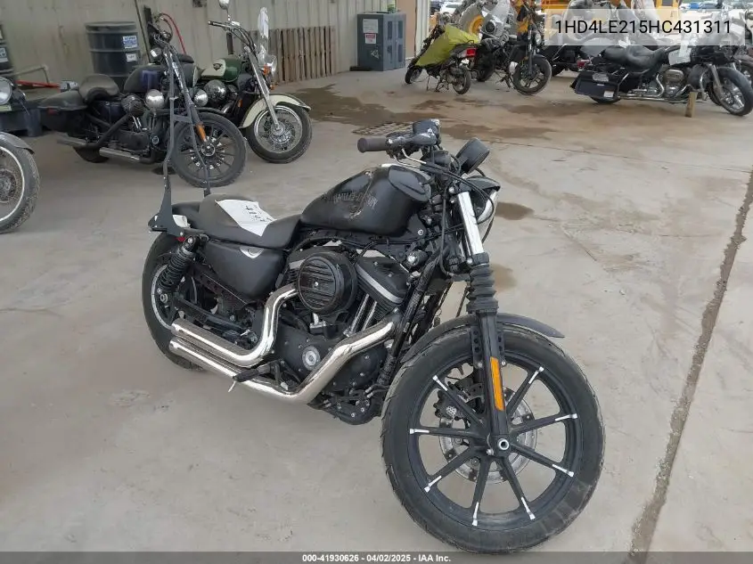 2017 Harley-Davidson Xl883 Iron 883 VIN: 1HD4LE215HC431311 Lot: 41930626