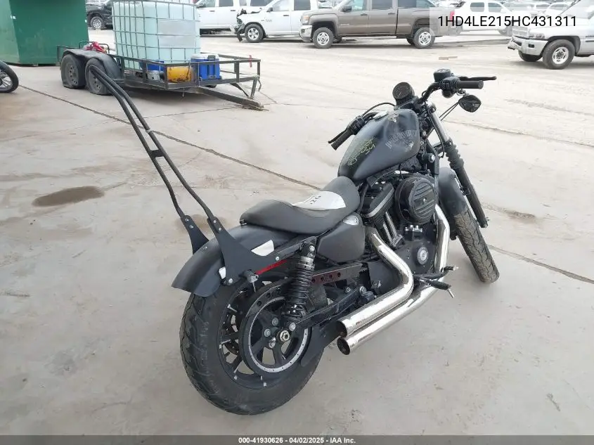 2017 Harley-Davidson Xl883 Iron 883 VIN: 1HD4LE215HC431311 Lot: 41930626