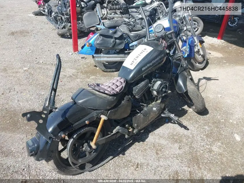 2017 Harley-Davidson Xl883 Superlow VIN: 1HD4CR216HC445838 Lot: 42018248