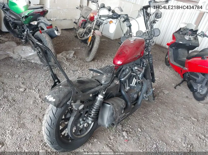 2017 Harley-Davidson Xl883 Iron 883 VIN: 1HD4LE218HC434784 Lot: 42418660