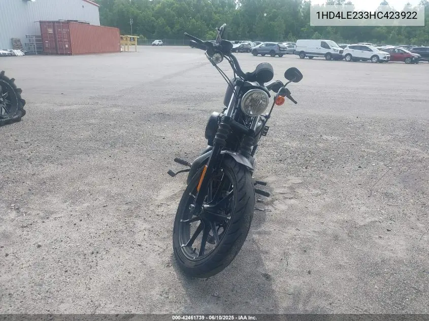 2017 Harley-Davidson Xl883 Iron 883 VIN: 1HD4LE233HC423922 Lot: 42461739