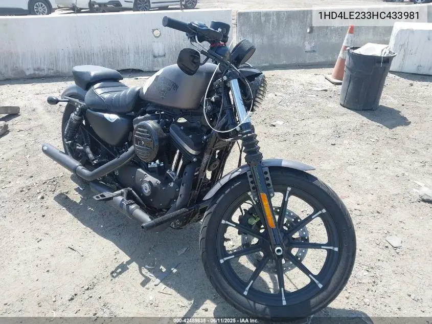 2017 Harley-Davidson Xl883 Iron 883 VIN: 1HD4LE233HC433981 Lot: 42489835