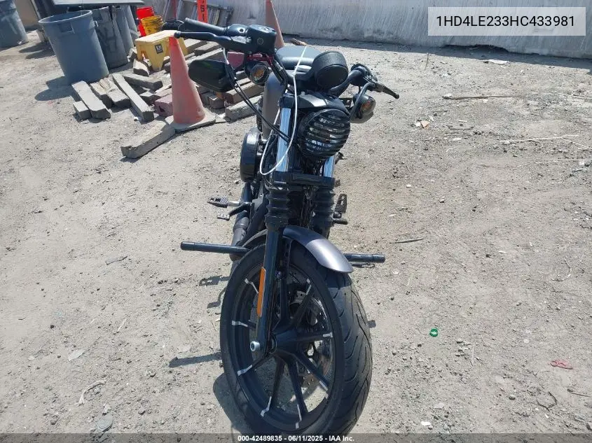 2017 Harley-Davidson Xl883 Iron 883 VIN: 1HD4LE233HC433981 Lot: 42489835