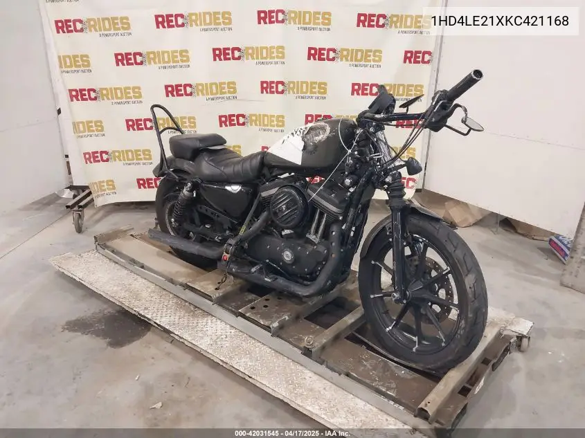 2019 Harley-Davidson Xl883 N VIN: 1HD4LE21XKC421168 Lot: 42031545