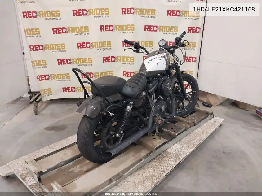 2019 Harley-Davidson Xl883 N VIN: 1HD4LE21XKC421168 Lot: 42031545