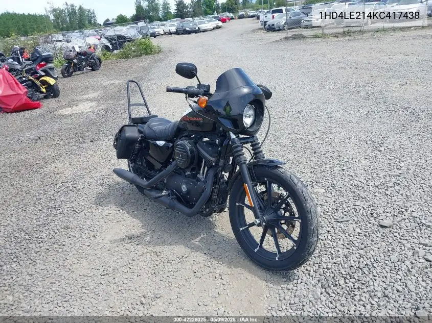 2019 Harley-Davidson Xl883 N VIN: 1HD4LE214KC417438 Lot: 42228025
