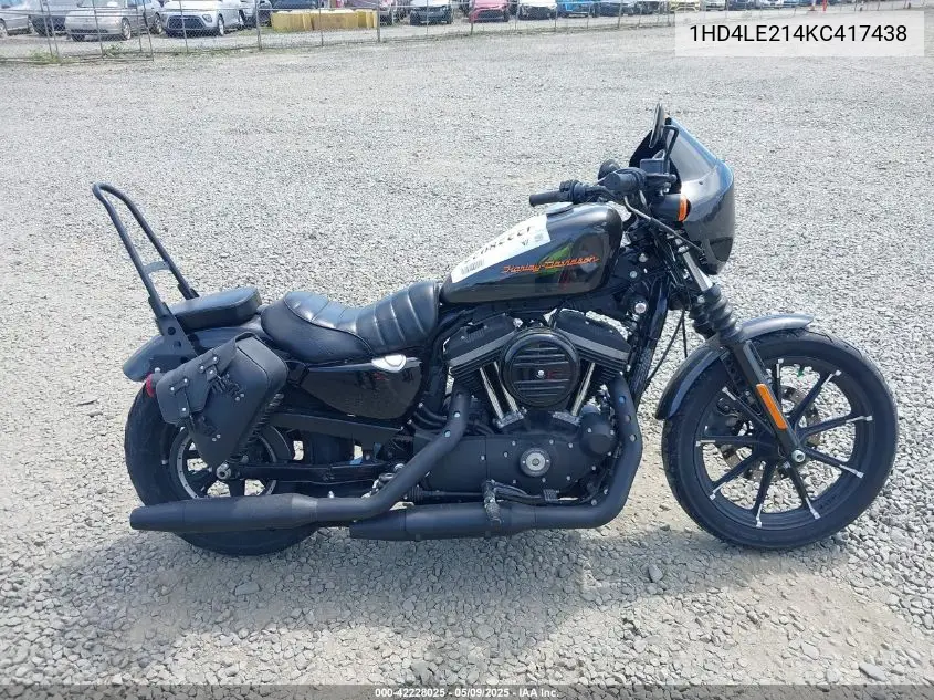 2019 Harley-Davidson Xl883 N VIN: 1HD4LE214KC417438 Lot: 42228025