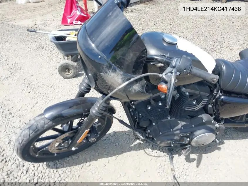 2019 Harley-Davidson Xl883 N VIN: 1HD4LE214KC417438 Lot: 42228025