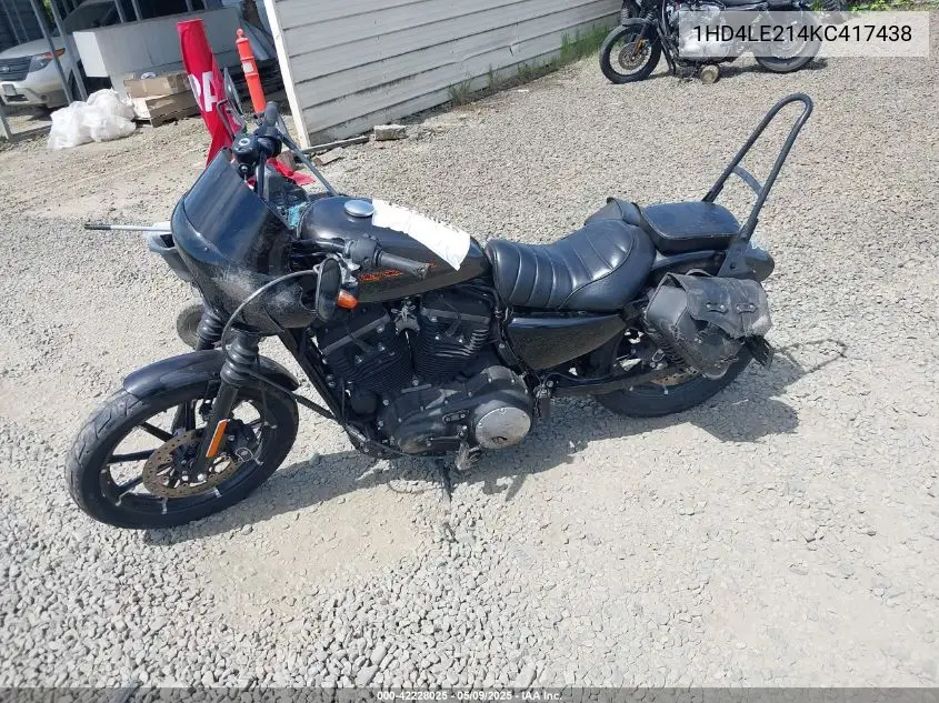 2019 Harley-Davidson Xl883 N VIN: 1HD4LE214KC417438 Lot: 42228025