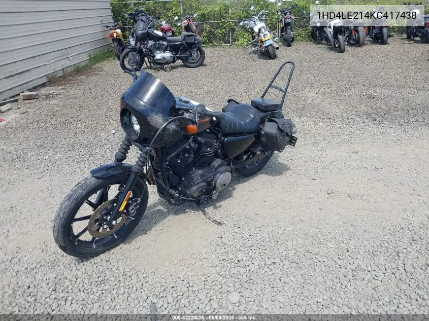 2019 Harley-Davidson Xl883 N VIN: 1HD4LE214KC417438 Lot: 42228025