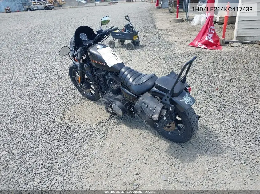 2019 Harley-Davidson Xl883 N VIN: 1HD4LE214KC417438 Lot: 42228025