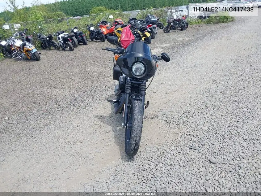 2019 Harley-Davidson Xl883 N VIN: 1HD4LE214KC417438 Lot: 42228025