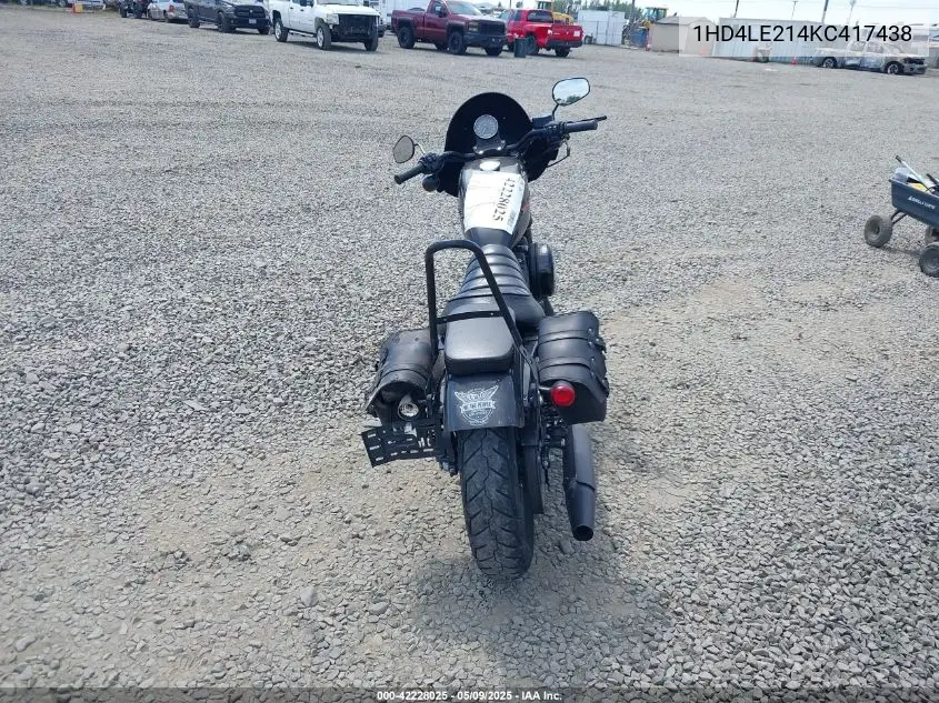2019 Harley-Davidson Xl883 N VIN: 1HD4LE214KC417438 Lot: 42228025