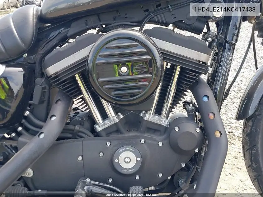 2019 Harley-Davidson Xl883 N VIN: 1HD4LE214KC417438 Lot: 42228025