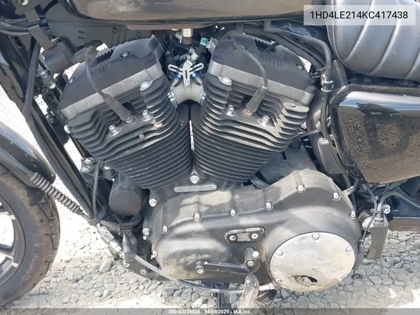2019 Harley-Davidson Xl883 N VIN: 1HD4LE214KC417438 Lot: 42228025