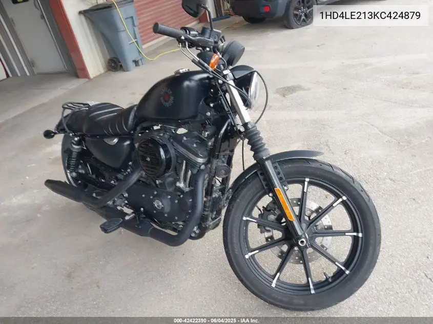 2019 Harley-Davidson Xl883 N VIN: 1HD4LE213KC424879 Lot: 42422390