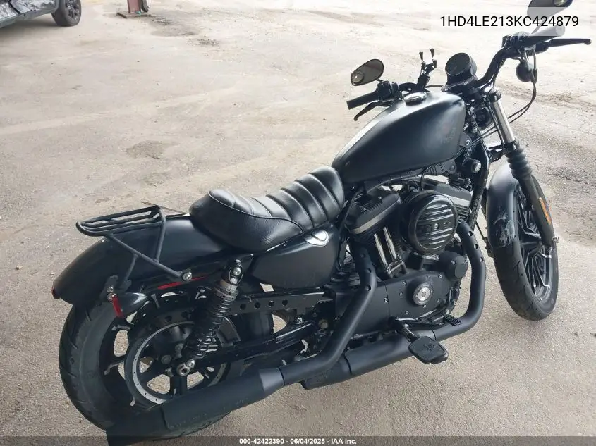 2019 Harley-Davidson Xl883 N VIN: 1HD4LE213KC424879 Lot: 42422390