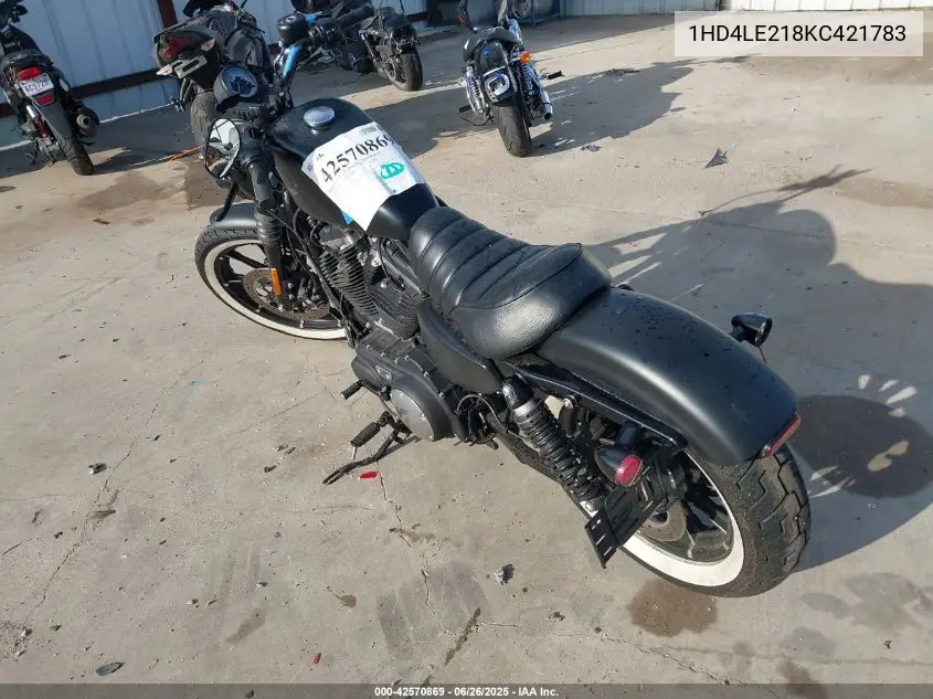 2019 Harley-Davidson Xl883 N VIN: 1HD4LE218KC421783 Lot: 42570869