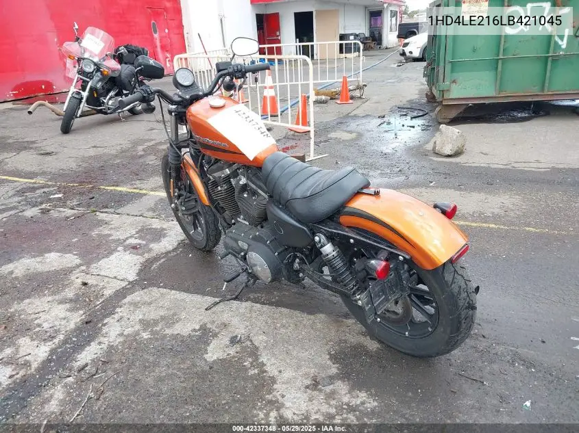 2020 Harley-Davidson Xl883 N VIN: 1HD4LE216LB421045 Lot: 42337348