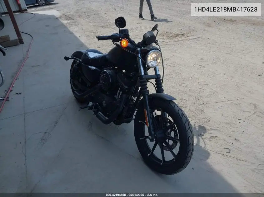 2021 Harley-Davidson Xl883 N VIN: 1HD4LE218MB417628 Lot: 42194568