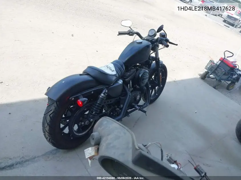 2021 Harley-Davidson Xl883 N VIN: 1HD4LE218MB417628 Lot: 42194568
