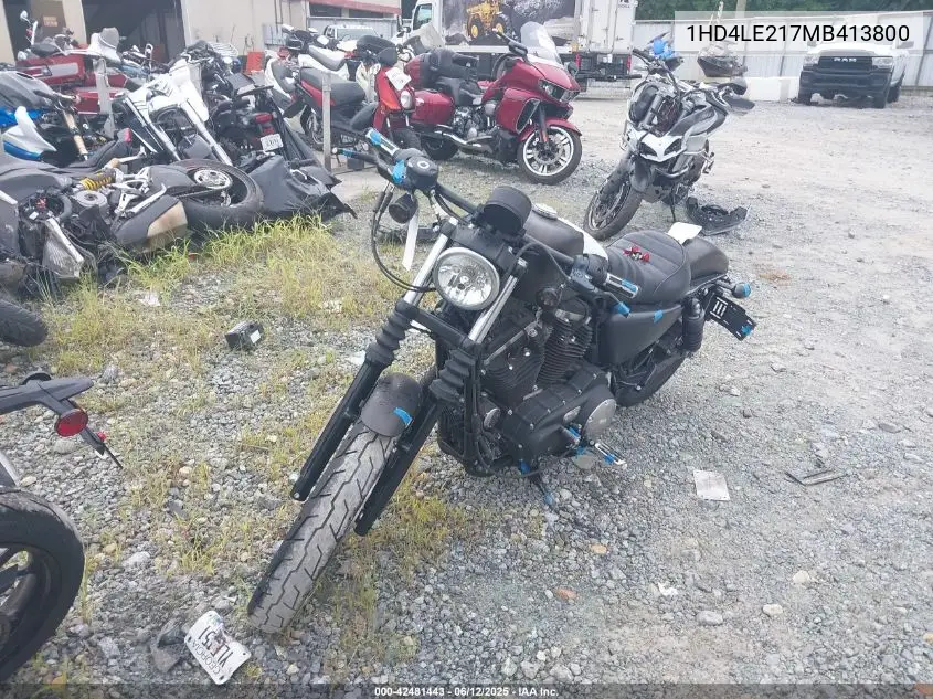 2021 Harley-Davidson Xl883 N VIN: 1HD4LE217MB413800 Lot: 42481443