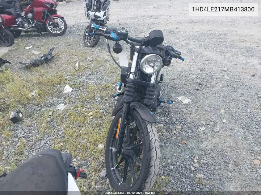 2021 Harley-Davidson Xl883 N VIN: 1HD4LE217MB413800 Lot: 42481443