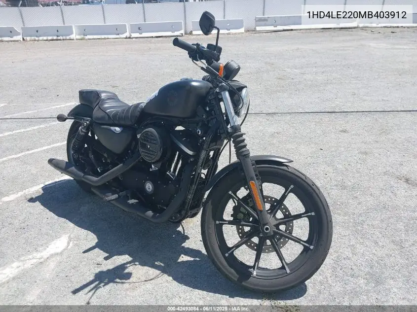 2021 Harley-Davidson Xl883 N VIN: 1HD4LE220MB403912 Lot: 42493084