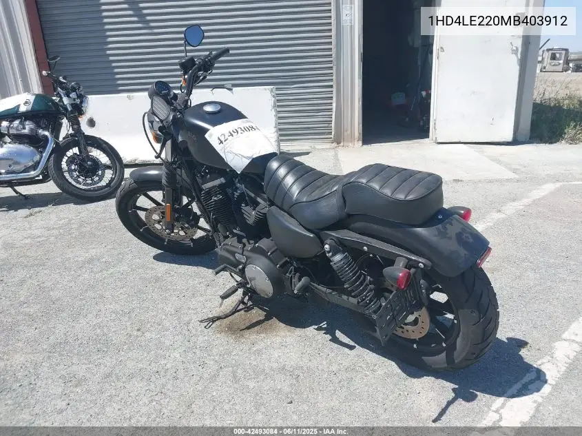 2021 Harley-Davidson Xl883 N VIN: 1HD4LE220MB403912 Lot: 42493084