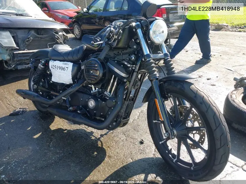 2021 Harley-Davidson Xl883 N VIN: 1HD4LE228MB418948 Lot: 42519067
