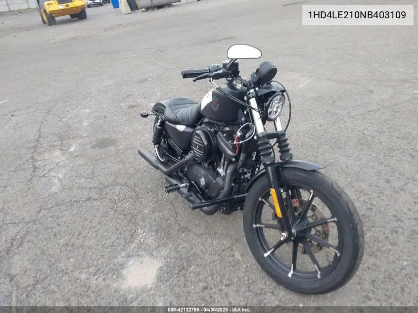 2022 Harley-Davidson Xl883 N VIN: 1HD4LE210NB403109 Lot: 42132766